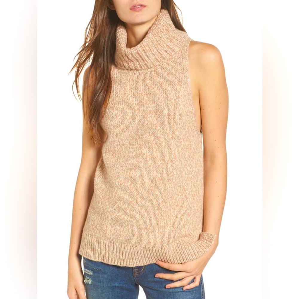 Madewell sleeveless knit turtleneck